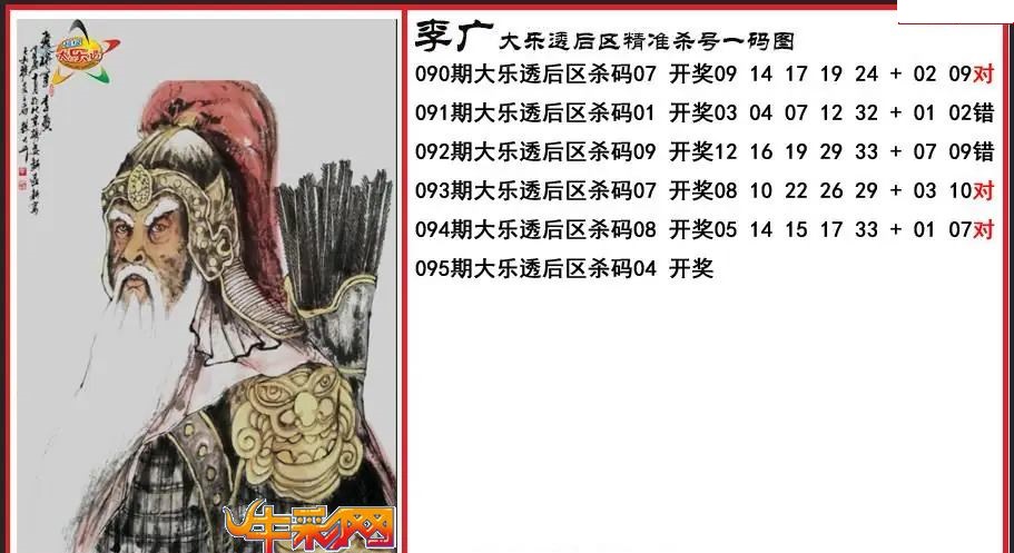 李广后区精准杀号一码图