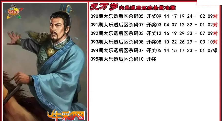史万岁后区绝杀最准图