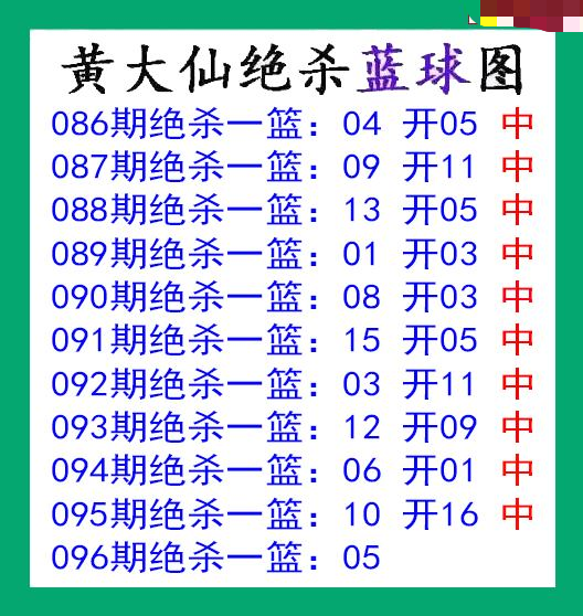 黄大仙杀蓝球