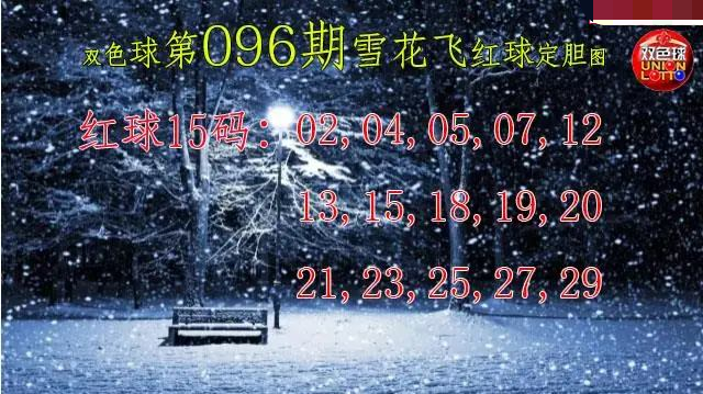 雪花飞红球图